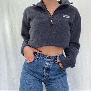 90s vintage Tommy Hilfiger quarter zip fleece